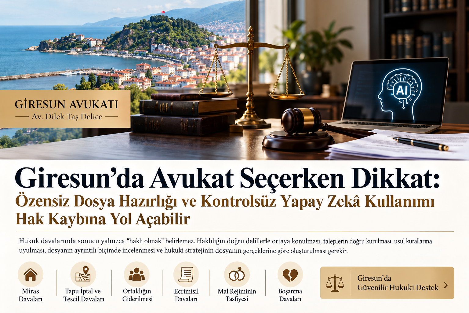 Giresun avukat dosya inceleme, hukuki strateji ve yapay zekâ kullanımı